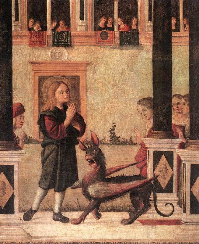 CARPACCIO, Vittore The Daughter of of Emperor Gordian is Exorcised by St Triphun (detail) dfg France oil painting art